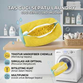 LATIN Tas Cuci Sepatu Laundry Mesh Bag Pelindung Anti Rusak 18x37x18cm - L-21