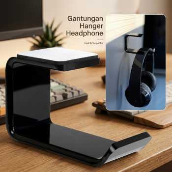 Gambar produk MOONBIFFY Gantungan Hanger Bracket Headphone Earphone - C097