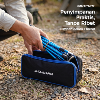 Gambar produk TaffSPORT Kursi Lipat Outdoor Camping Portable Oxford Folding Chair Low - SF733 - 5