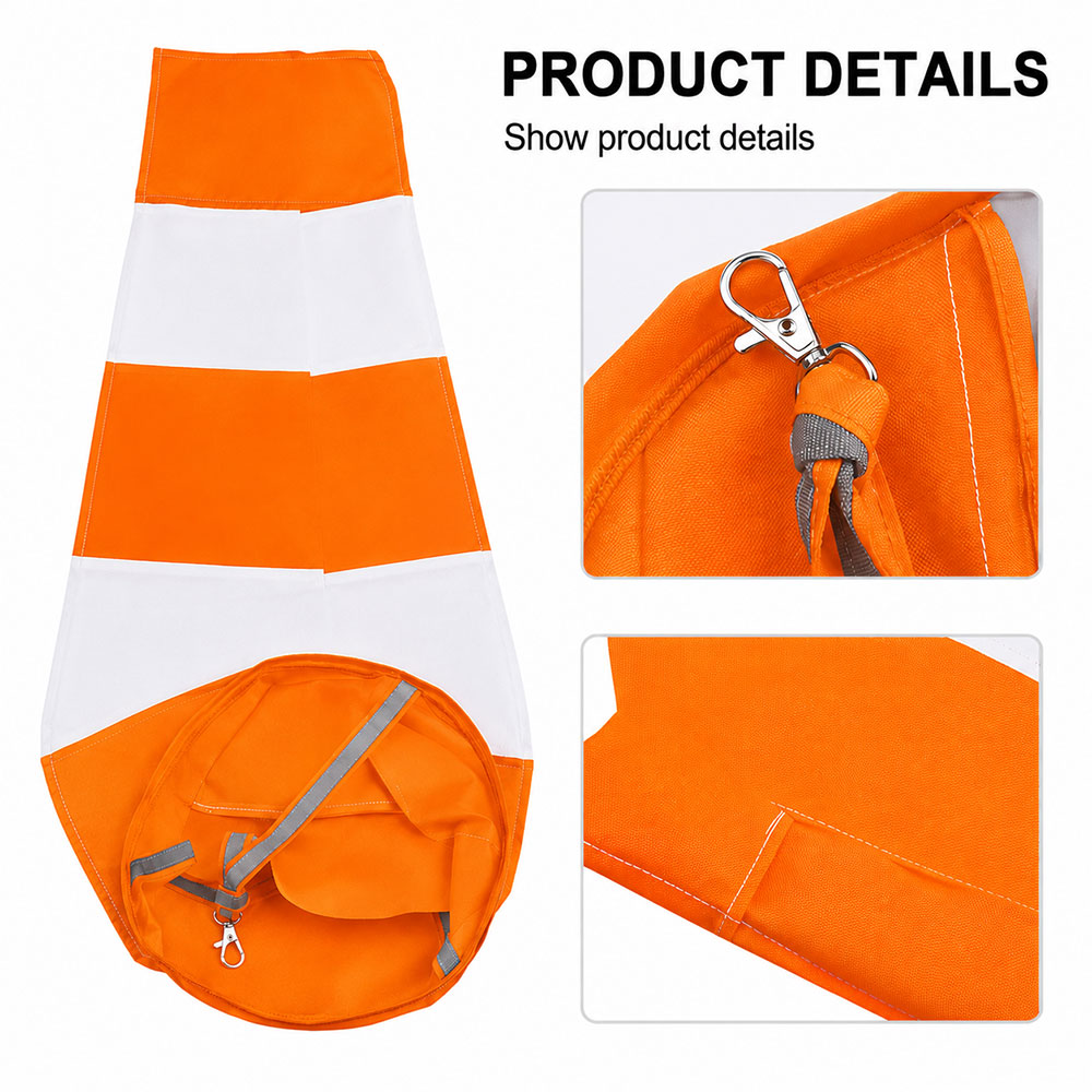 YAHON Windsock Petunjuk Arah Angin Fluorescent Reflective Airport 1M - TM-30 Gambar produk YAHON Windsock Petunjuk Arah Angin Fluorescent Reflective Airport 1M - TM-30 - 5