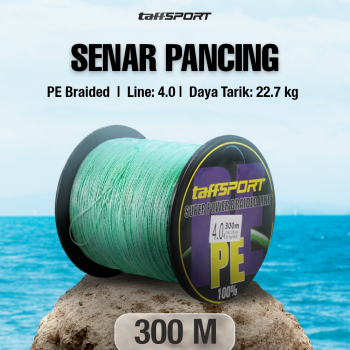 TaffSPORT Senar Tali Benang Pancing Fishing Line PE Braided 300M - TF102
