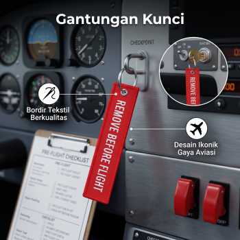 Doreen Gantungan Kunci Fashion Tag Remove Before Flight - AE120693