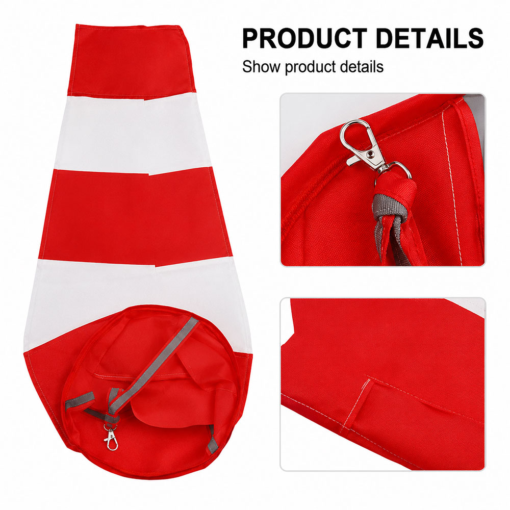 YAHON Windsock Petunjuk Arah Angin Fluorescent Reflective Airport 1M - TM-30 Gambar produk YAHON Windsock Petunjuk Arah Angin Fluorescent Reflective Airport 1M - TM-30 - 5