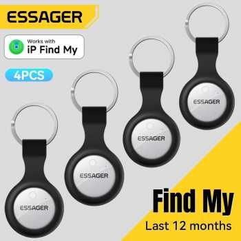 ESSAGER Smart Tag Tracker Bluetooth Finder Key iOS Support Only 4 PCS - ESFD-ZY02-4Z