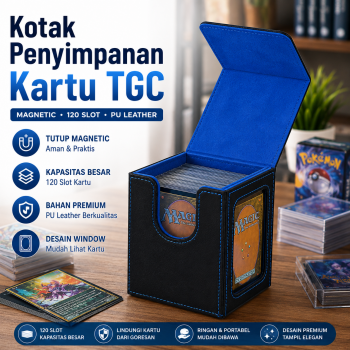 Kitoyz Kotak Penyimpanan Kartu TGC Magnetic PU Leather 120 Slot - KK-10