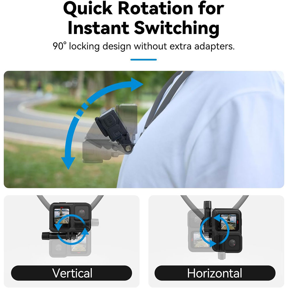 TELESIN Neck Mount Action Camera Holder Bracket Kalung Leher SE - S2-HNB-09 Gambar produk TELESIN Neck Mount Action Camera Holder Bracket Kalung Leher SE - S2-HNB-09 - 4