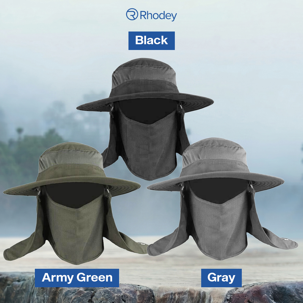 Rhodey Topi Rimba Outdoor Anti UV Waterproof Boonie Hat Nylon - AFS5 Gambar produk Rhodey Topi Rimba Outdoor Anti UV Waterproof Boonie Hat Nylon - AFS5 - 6