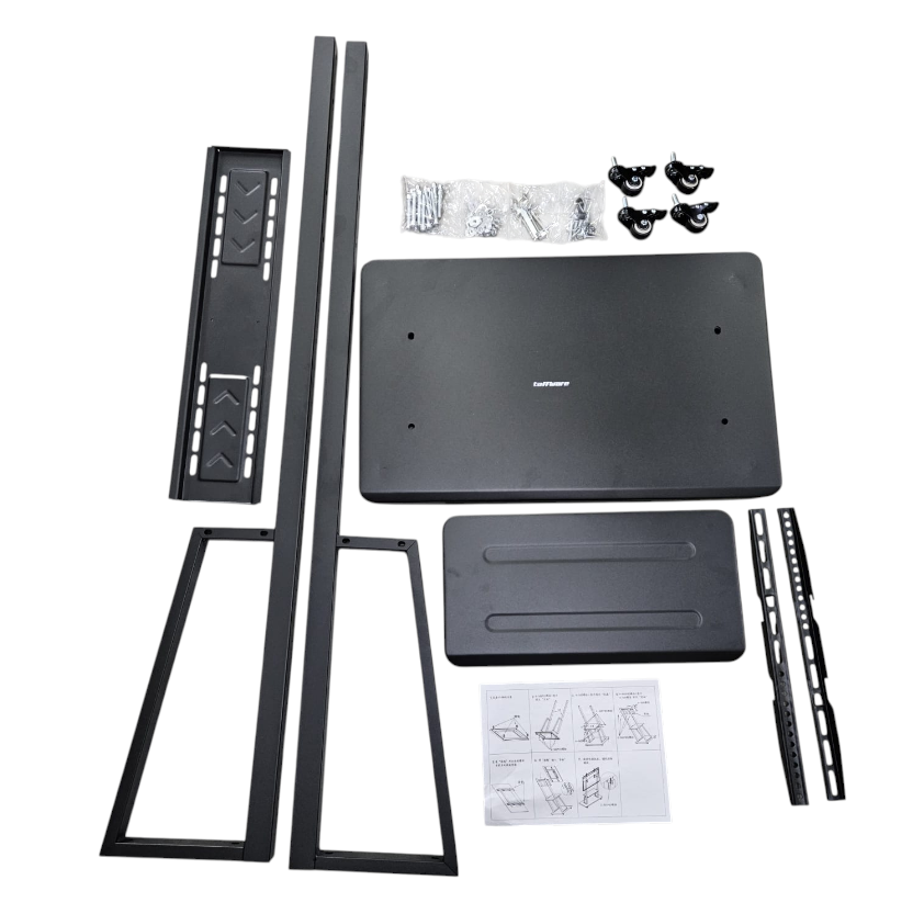 Taffware Bracket TV Floor Stand Wheel VESA 600x400 for 35-75 Inch TV - 1700 Gambar produk Taffware Bracket TV Floor Stand Wheel VESA 600x400 for 35-75 Inch TV - 1700 - 8