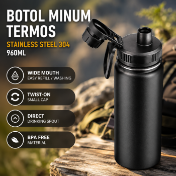 LVL Botol Minum Termos Stainless Steel 304 960ml - LVL-96