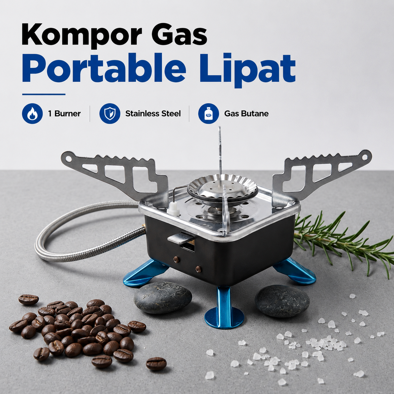 KOVAB Kompor Gas Portable Lipat Outdoor Ultralight Camping Stove - K-202 Gambar produk KOVAB Kompor Gas Portable Lipat Outdoor Ultralight Camping Stove - K-202 - Utama