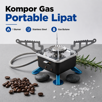 KOVAB Kompor Gas Portable Lipat Outdoor Ultralight Camping Stove - K-202