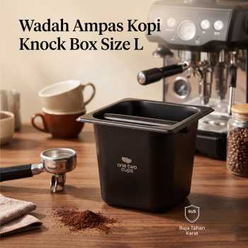 One Two Cups Wadah Ampas Kopi Espresso Knock Box Container - HG-166