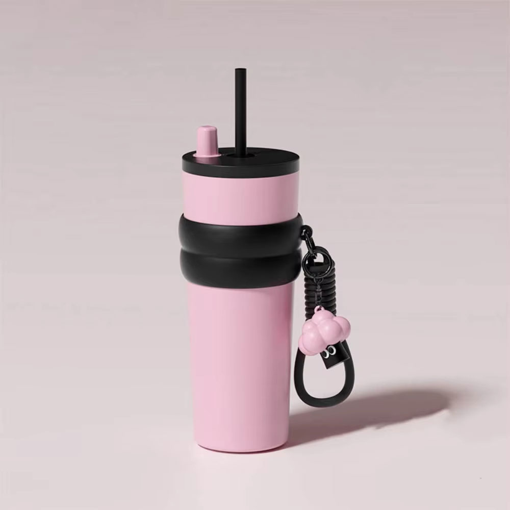 One Two Cups Botol Minum Tumbler Air Panas Dingin with Straw 710ml - YS-9000 Gambar produk One Two Cups Botol Minum Tumbler Air Panas Dingin with Straw 710ml - YS-9000 - Kemasan