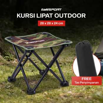 Gambar produk TaffSPORT Kursi Lipat Outdoor Mancing Portable Oxford Folding Chair - ZDY01