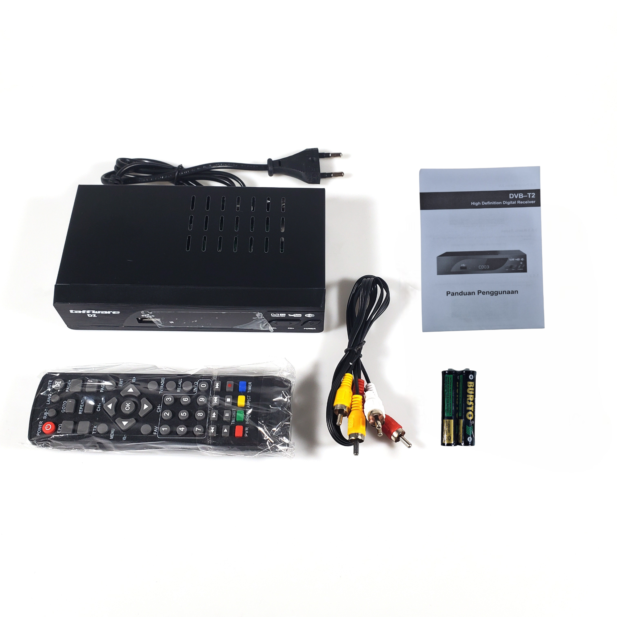 Taffware Set Top Box TV Digital HD 1080P H.264 DVB-T2 - DZ Gambar produk Taffware Set Top Box TV Digital HD 1080P H.264 DVB-T2 - DZ - 6