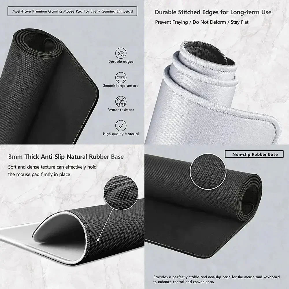 TaffGEAR Mouse Pad Gaming Fluid Marble Pattern Desk Mat 300x600x3mm - YL-750 Gambar produk TaffGEAR Mouse Pad Gaming Fluid Marble Pattern Desk Mat 300x600x3mm - YL-750 - 1