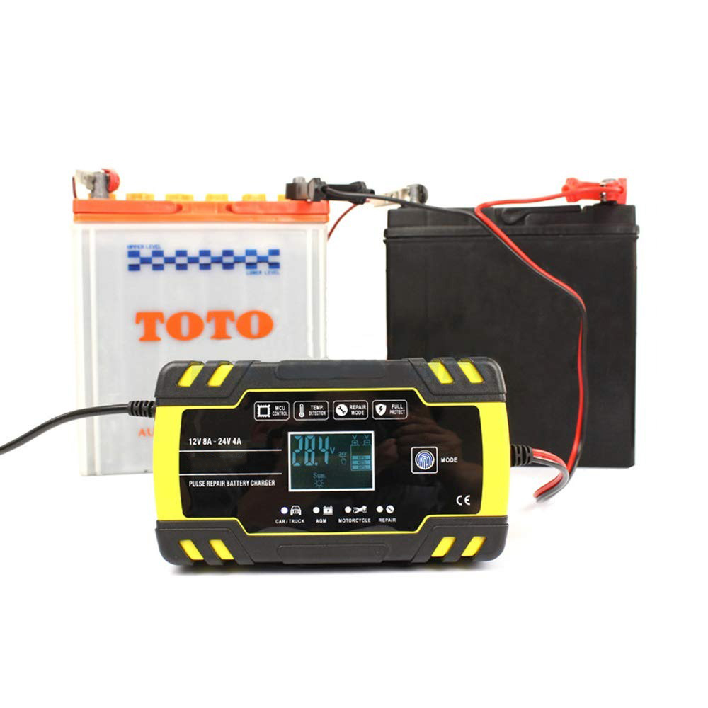FOXSUR Charger Aki Mobil Motor Intelligent Battery Charger 12/24V 8A - FBC122408D Gambar produk FOXSUR Charger Aki Mobil Motor Intelligent Battery Charger 12/24V 8A - FBC122408D - 3
