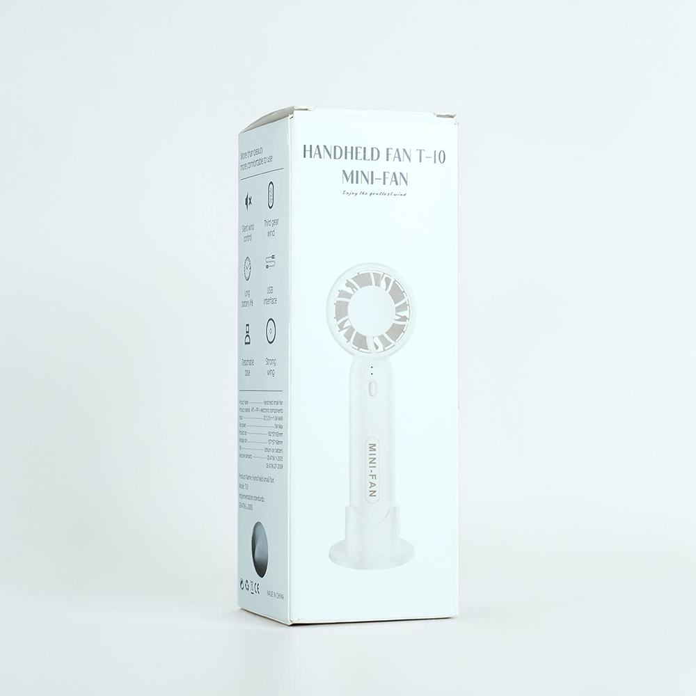 MF Kipas Mini Portable Handheld Fan USB Rechargeable 400mAh - T-10 Gambar produk MF Kipas Mini Portable Handheld Fan USB Rechargeable 400mAh - T-10 - Kemasan
