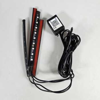 Gambar produk JIAMEN Lampu LED Strip DIY Car Light Smart App USB 8 Color 4 PCS 36 LED - J72 - 1