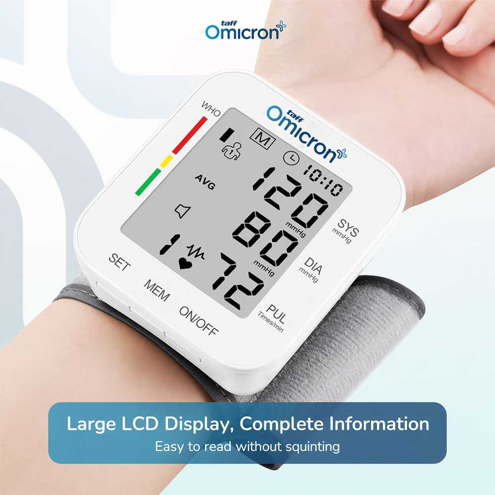 TaffOmicron Tensimeter Digital Pengukur Tekanan Darah Wrist Monitor Bahasa Inggris - RZ-204 Gambar produk TaffOmicron Tensimeter Digital Pengukur Tekanan Darah Wrist Monitor Bahasa Inggris - RZ-204 - 1