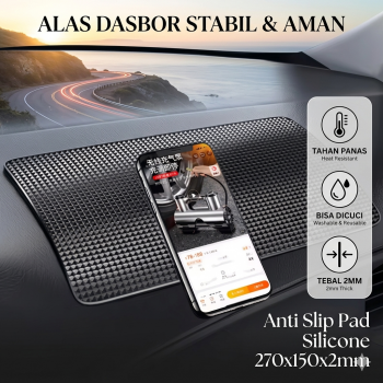 ZEKE Car Anti Slip Pad Silicone untuk Dashboard Mobil 270x150x2mm - Z-27