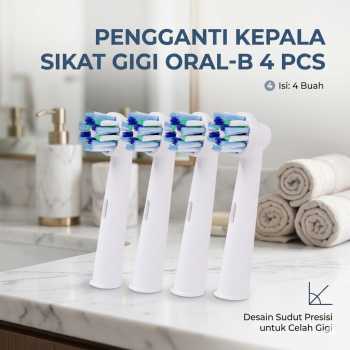 SEAGO Pengganti Kepala Sikat Gigi Elektrik Oral-B 4 PCS - YE-50A