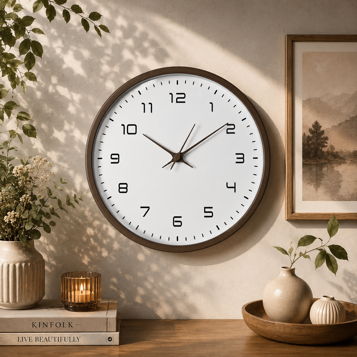 TaffHOME Jam Dinding Bulat Indoor Wall Clock Round Shape 30cm - MS40 Gambar produk TaffHOME Jam Dinding Bulat Indoor Wall Clock Round Shape 30cm - MS40 - 1