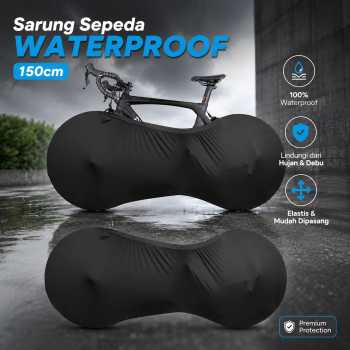 WEST BIKING Sarung Sepeda Waterproof Katun Spandeks Bike Cover - 355G