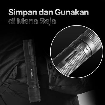 Gambar produk NEXTORCH Lampu Senter LED Mini Bright Tactical USB Type C 3700 Lumens - E52D - 6