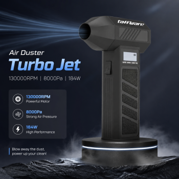 Taffware Air Duster Blower Vacuum Turbo Jet Fan 130000RPM 8000Pa 184W - P30