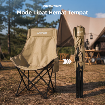 Gambar produk TaffSPORT Kursi Lipat Outdoor Camping Portable Oxford Folding Chair - FO021 - 1