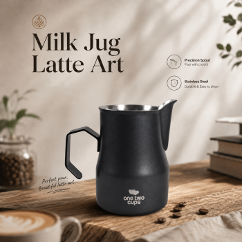 One Two Cups Milk Jug Pitcher Susu Latte Art Espresso Stainless Steel - AA050
