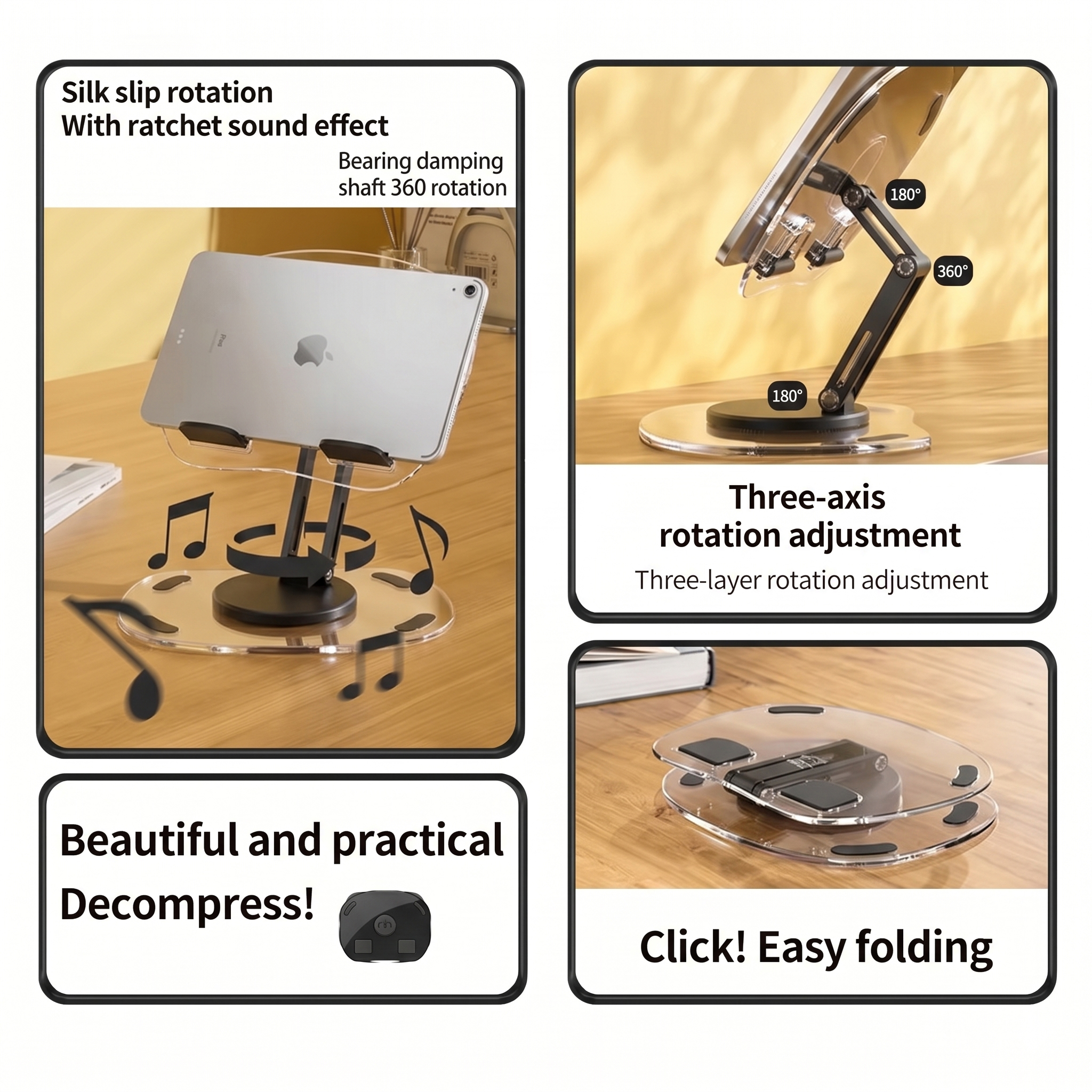 EMTRA Stand Tablet Foldable Aluminium Holder 360 Rotation 4-13 Inch - Q16 Gambar produk EMTRA Stand Tablet Foldable Aluminium Holder 360 Rotation 4-13 Inch - Q16 - 5