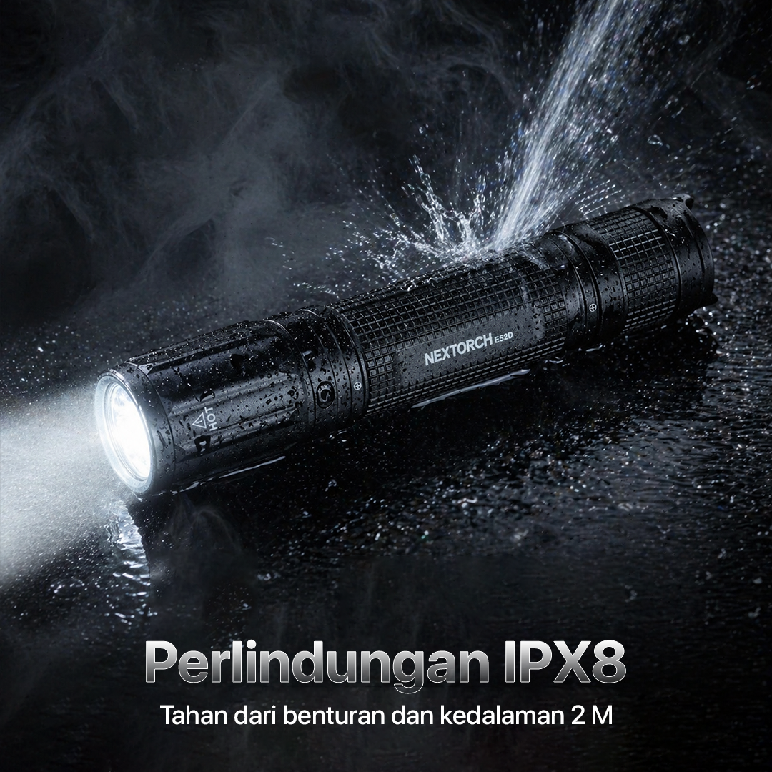 Gambar produk NEXTORCH Lampu Senter LED Mini Bright Tactical USB Type C 3700 Lumens - E52D - 5