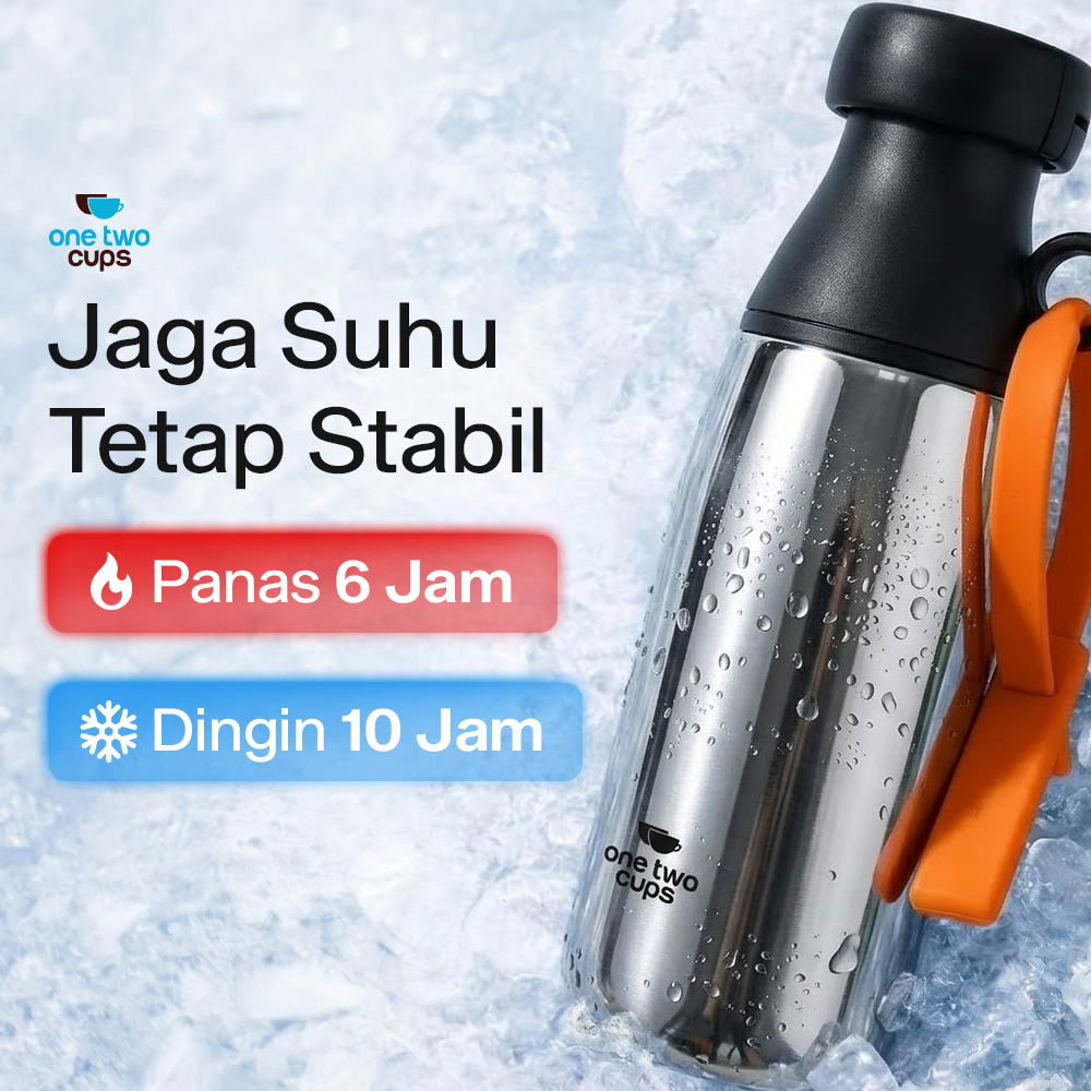 One Two Cups Botol Minum Tumbler Air BPA Free Stainless Steel 520ml - CL520 Gambar produk One Two Cups Botol Minum Tumbler Air BPA Free Stainless Steel 520ml - CL520 - 4