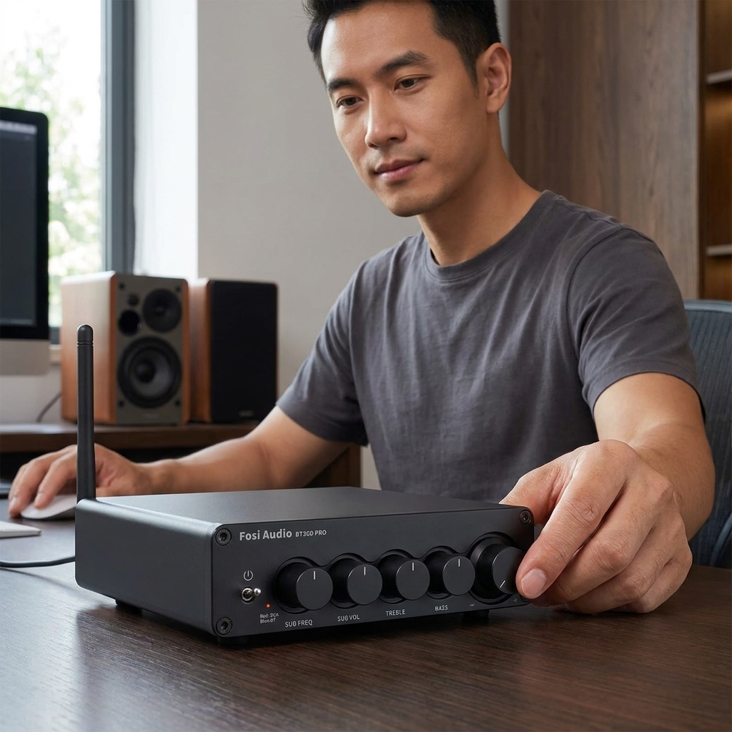 Fosi Audio Amplifier Bluetooth 5.0 HiFi 2.1 Channel 165x2+350W TPA3255 - BT30D PRO-MAX Gambar produk Fosi Audio Amplifier Bluetooth 5.0 HiFi 2.1 Channel 165x2+350W TPA3255 - BT30D PRO-MAX - 5