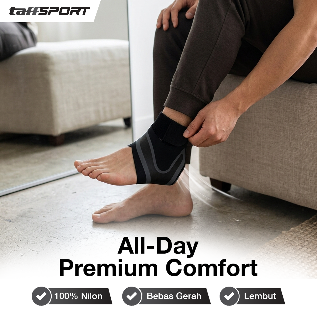 TaffSPORT Penyangga Pergelangan Kaki Ankle Protector Right Foot 1 PCS L - J-R Gambar produk TaffSPORT Penyangga Pergelangan Kaki Ankle Protector Right Foot 1 PCS L - J-R - 2