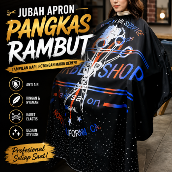 Biutte.co Jubah Apron Potong Rambut Kip Cape Salon Barbershop Anti Air - WB14