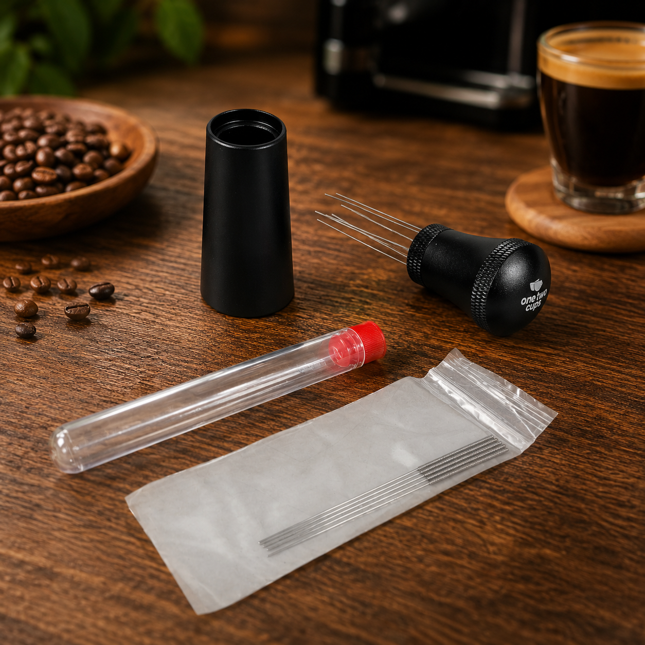 One Two Cups Jarum Kopi Espresso WDT Needle Distribution Tool 7 Pin - MD-600 Gambar produk One Two Cups Jarum Kopi Espresso WDT Needle Distribution Tool 7 Pin - MD-600 - 7