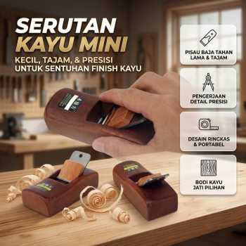 MUDINGFANG Ketam Serutan Kayu Mini Manual Hand Carpentry - WDS795