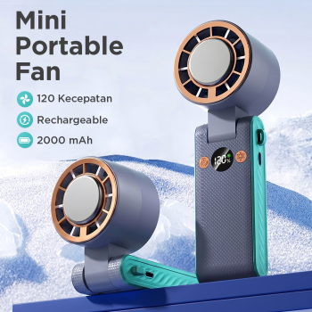BSIDE Kipas Angin Portable Turbo 120 Speed Level LED Display 2000mAh - M8