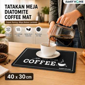 TaffHOME Tatakan Meja Alas Pengering Piring Gelas Diatomite Coffee Mat - D-25