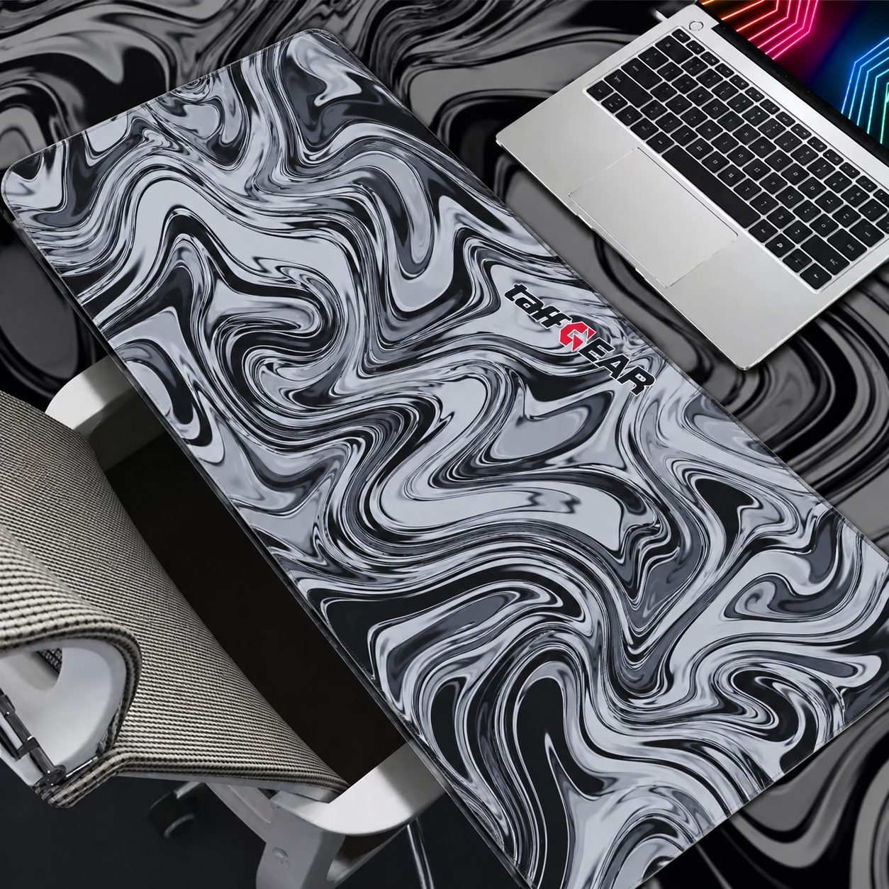 TaffGEAR Mouse Pad Gaming Fluid Marble Pattern Desk Mat 300x600x3mm - YL-750 Gambar produk TaffGEAR Mouse Pad Gaming Fluid Marble Pattern Desk Mat 300x600x3mm - YL-750 - 4