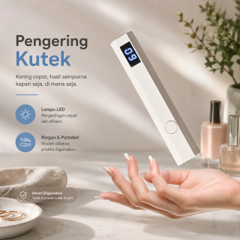 Peicon Pengering Kutek Mini Handheld Portable UV Nail Lamp 180mAh - PC790