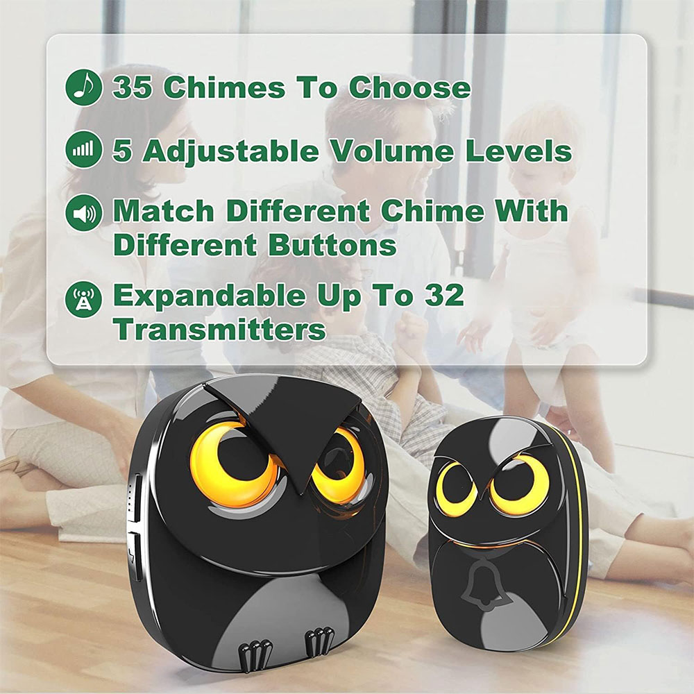 HT Bel Pintu Wireless Doorbell Waterproof 35 Tunes Plug In - HB-808B Gambar produk HT Bel Pintu Wireless Doorbell Waterproof 35 Tunes Plug In - HB-808B - 1