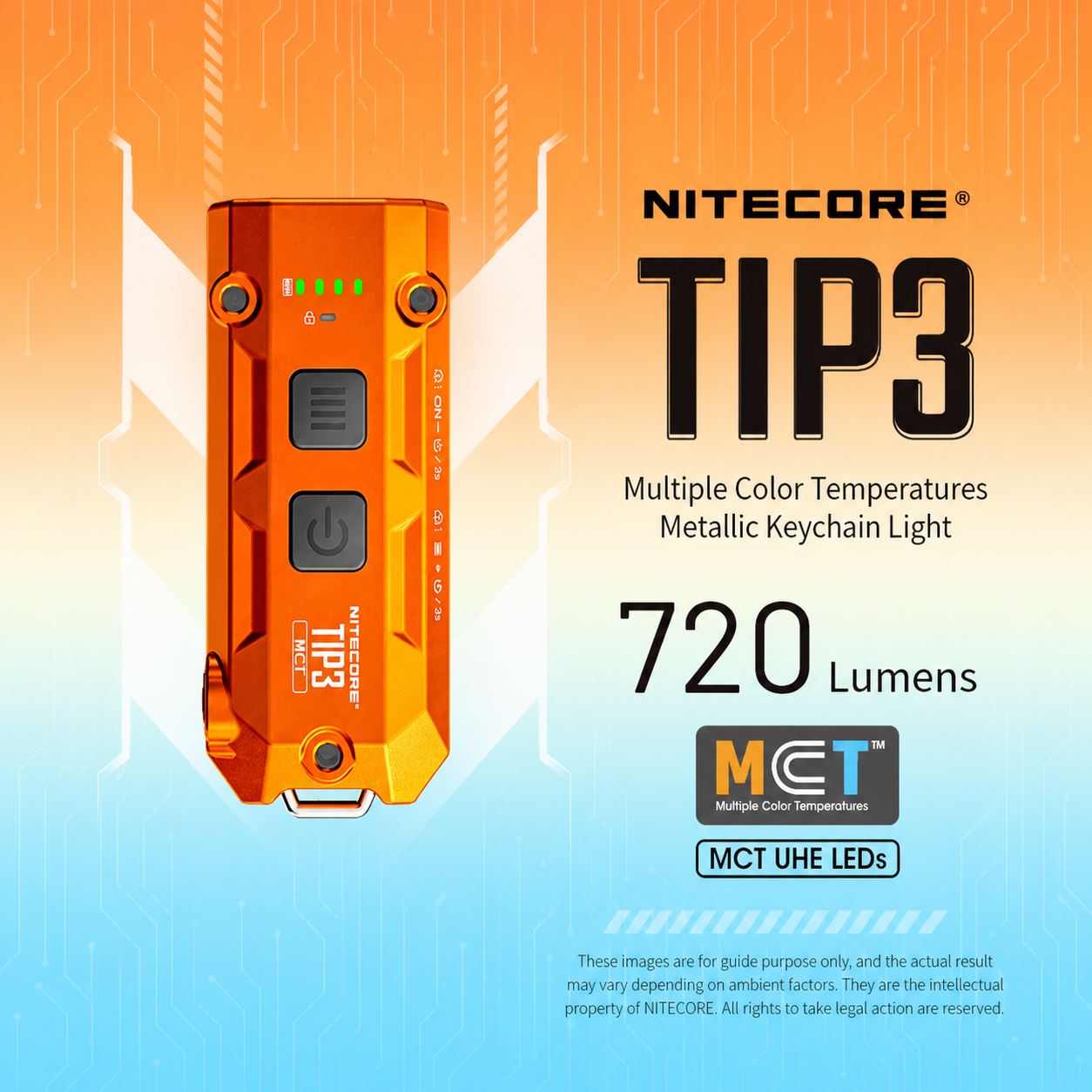 Nitecore Senter LED Mini Gantungan Keychain Flashlight 700 Lumens - TIP3 Gambar produk Nitecore Senter LED Mini Gantungan Keychain Flashlight 700 Lumens - TIP3 - Utama