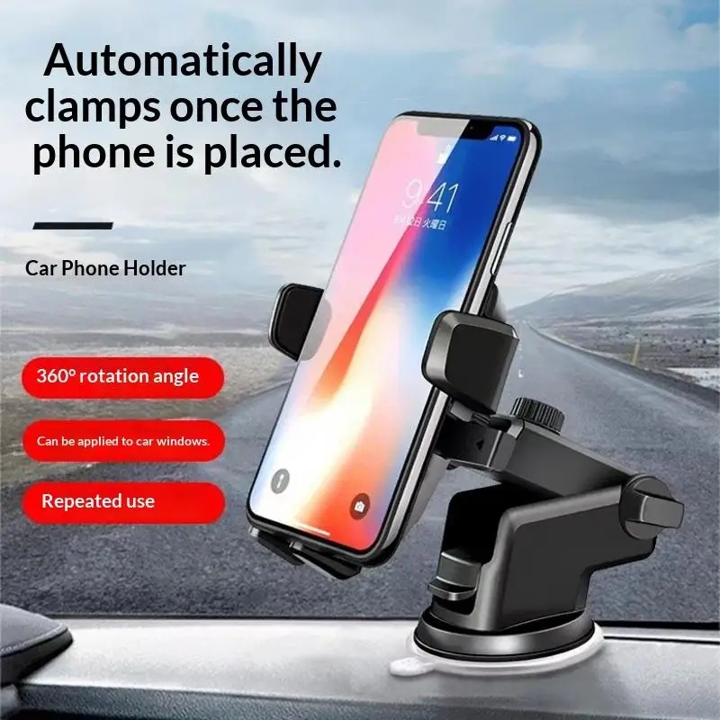 DUSOO Holder HP Mobil Flexible Arm 360 Rotation Car Phone Holder - HM-20 Gambar produk DUSOO Holder HP Mobil Flexible Arm 360 Rotation Car Phone Holder - HM-20 - 1