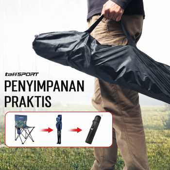 Gambar produk TaffSPORT Kursi Lipat Outdoor Camping Portable Oxford Folding Chair M - OL3336 - 6