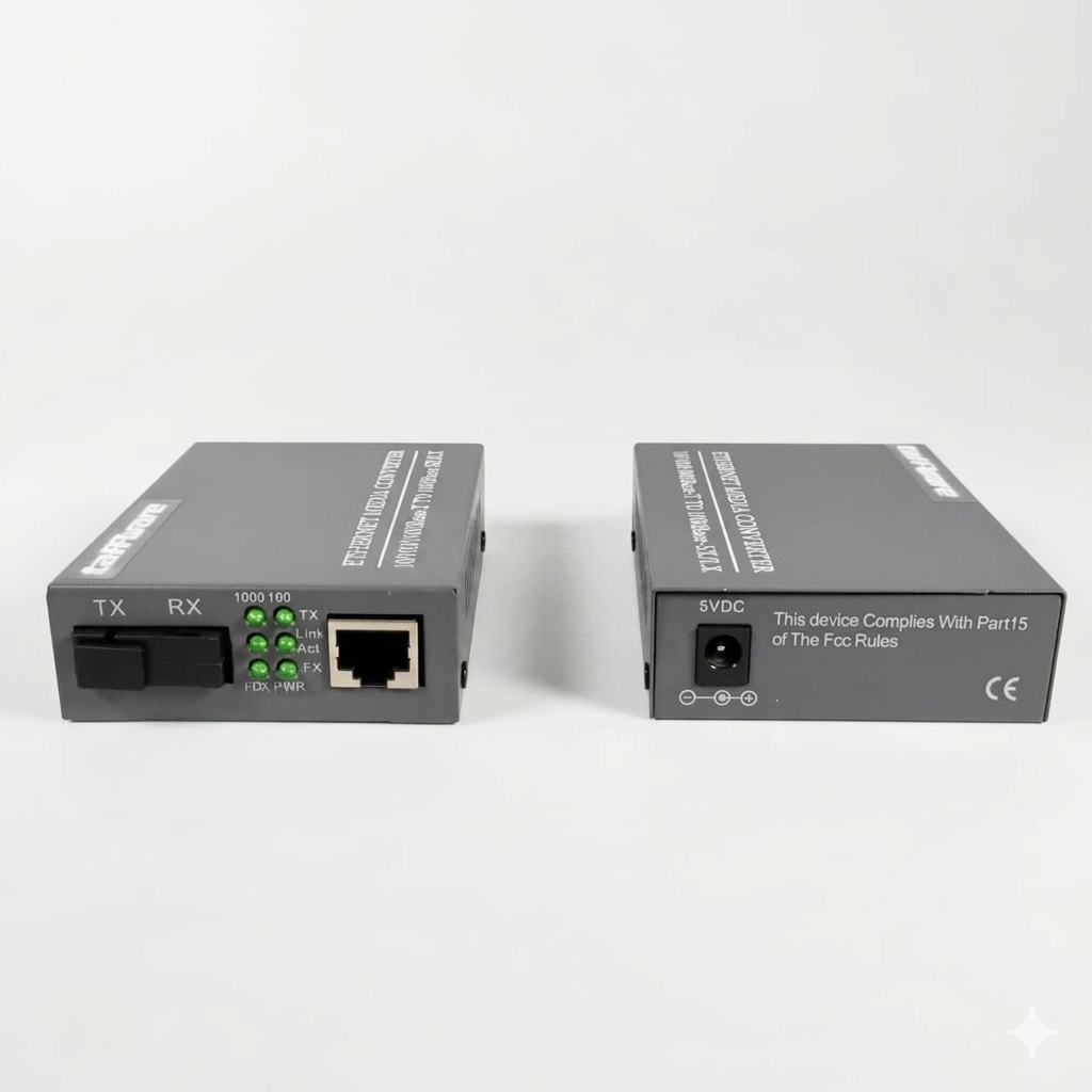 Taffware Gigabit Fiber Optical Ethernet Media Converter 1000Mbps - HTB-GS-03AB Gambar produk Taffware Gigabit Fiber Optical Ethernet Media Converter 1000Mbps - HTB-GS-03AB - 2
