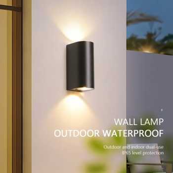 JUMEI Lampu Dinding Hias Outdoor Double Head Waterproof IP65 6W - DH-10